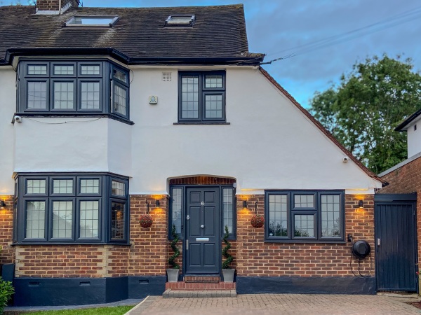 upvc spraying in grey